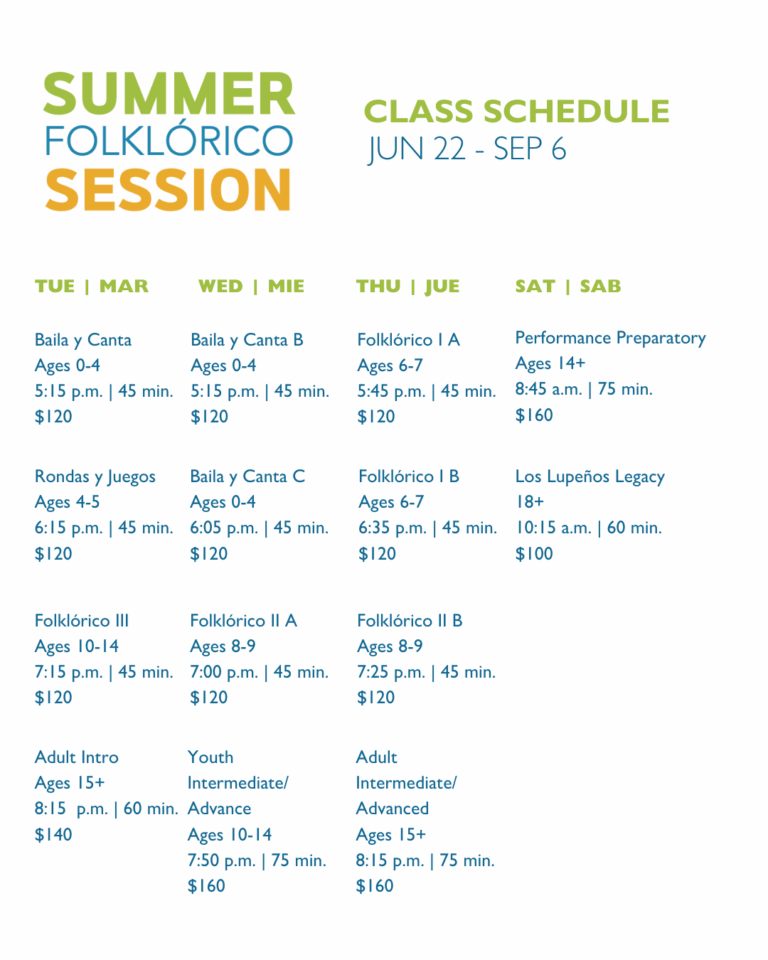 WEEKLY Schedule
